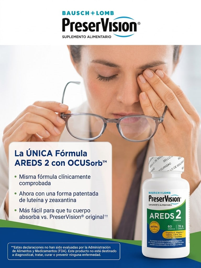 PreserVision AREDS 2 | Suplemento para la Salud Visual | 60 Cápsulas