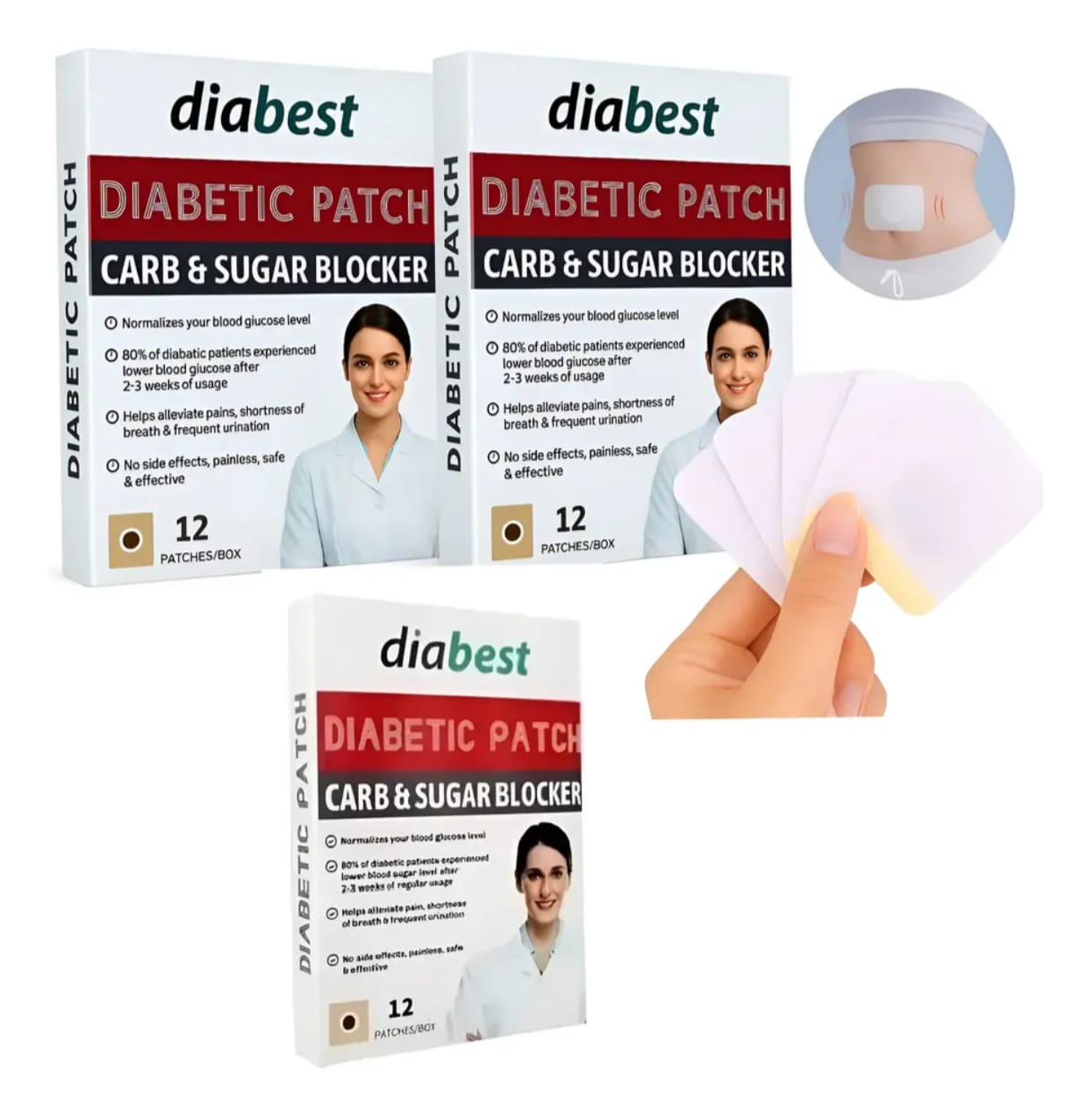 GlucoPatch™ Parche Natural Regulador Pack 3 Cajas